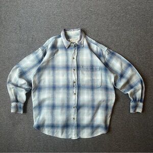 Uniqlo Light Blue Checkered Men's Shirt